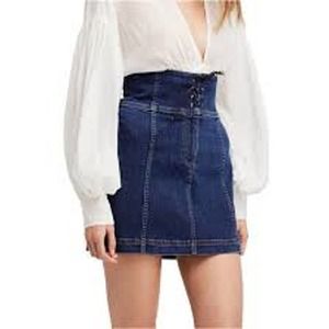 Free People Modern Femme Corset Mini sKirt